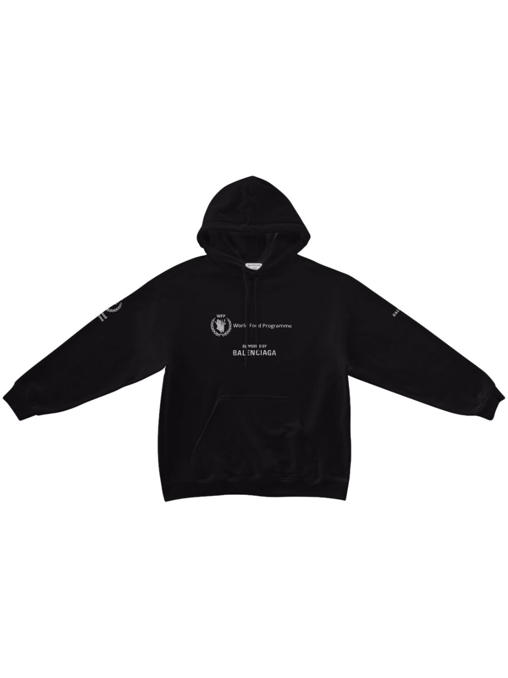 Balenciaga hoodie en coton à imprimé WFP - Noir Top Merken Winkel